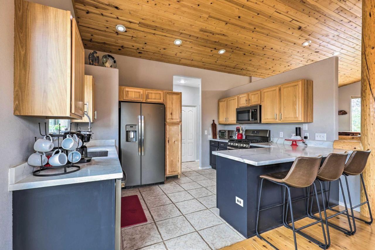 Elkwood Lodge Star Valley Cabin With Hot Tub Payson Exterior foto