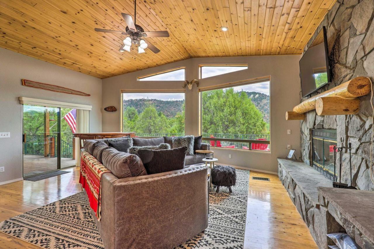 Elkwood Lodge Star Valley Cabin With Hot Tub Payson Exterior foto