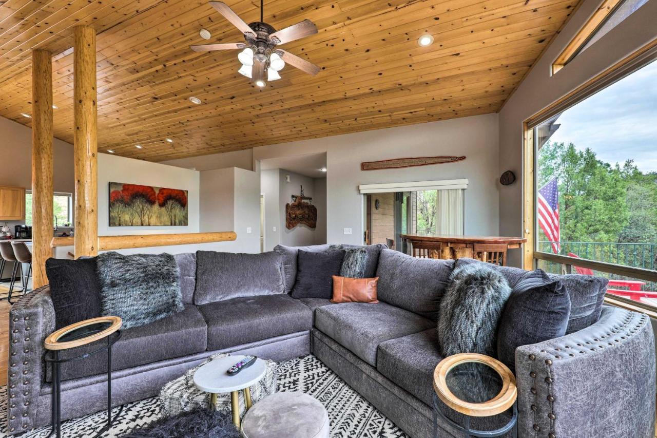 Elkwood Lodge Star Valley Cabin With Hot Tub Payson Exterior foto